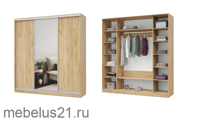 Шкаф Купе с зеркалом 200 Роланд