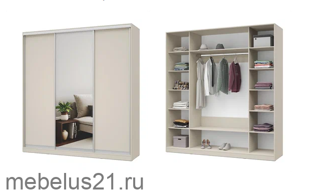 Шкаф Купе с зеркалом 200 Роланд