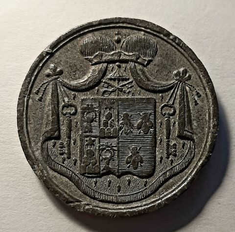 Медаль 1846 Ватикан RARE Редкость AUNC Пустой престол SEDE VACANTE