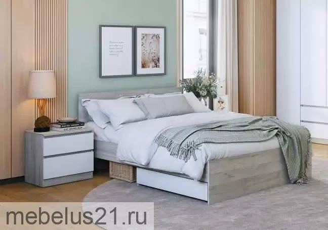 Кровать с ящиками 1,6 Лори