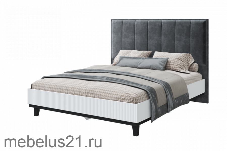 Кровать с мягкой спинкой 120