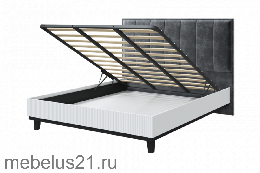 Кровать с мягкой спинкой 120