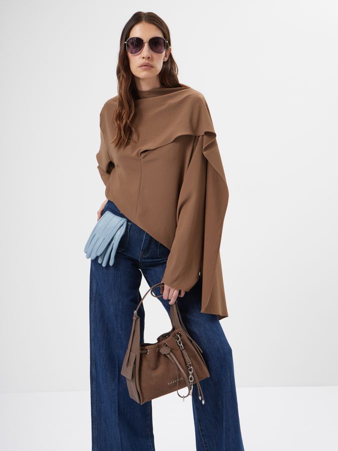 СУМКА ЖЕНСКАЯ ELEGANZZA Z-25039-3V milk chocolate