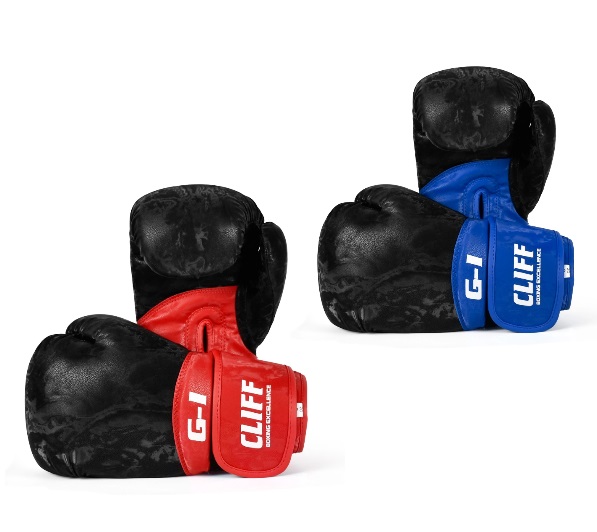 Перчатки боксерские cliff,  222 (PU) 12 oz чёрно-красные