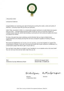 Лучший подарок - Титул Лорда и Леди Ирландии