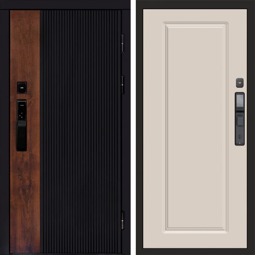 Входная дверь ВДК Престиж с электронным замком - Гранд Слоновая кость