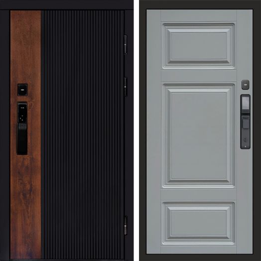 Входная дверь ВДК Престиж с электронным замком - Лион Грей софт