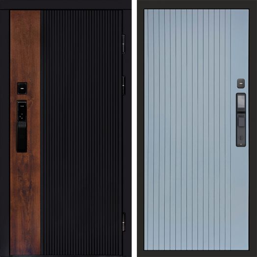 Входная дверь ВДК Престиж с электронным замком - Flat Грей софт