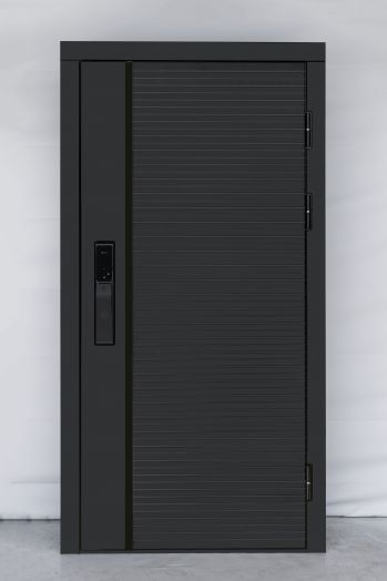 Входная дверь ВДК Блэк Лайн с электронным замком - Арка Лиственница