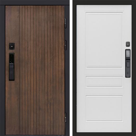 Входная дверь ВДК Твист Ультра с электронным замком - Классика Лиственница