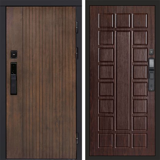 Входная дверь ВДК Твист Ультра с электронным замком - Престиж Венге