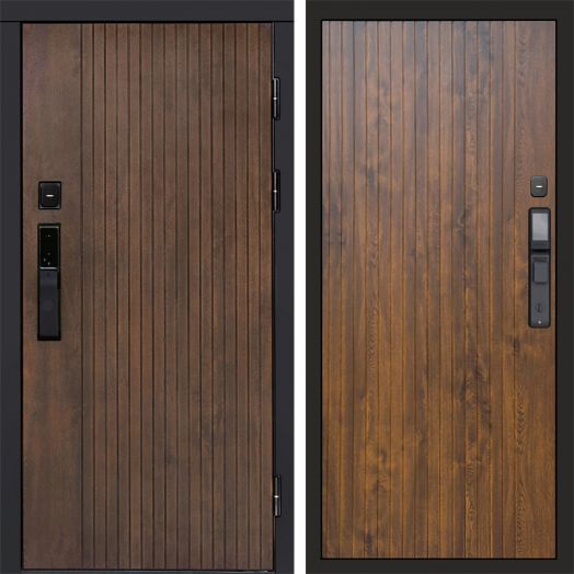 Входная дверь ВДК Твист Ультра с электронным замком - Flat Дуб