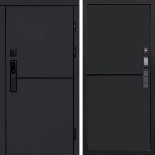 Входная дверь ВДК Тренд Блэк с электронным замком - Нео Black