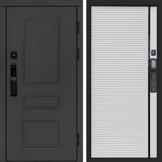 Входная дверь ВДК Орегон Графит с электронным замком - Porte white