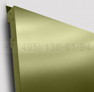 Кассеты фасадные облицовочные из AISI нитрид титана цвет Бронза светлая