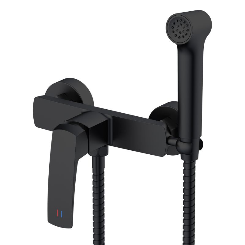Гигиенический душ Azario Conda со смесителем, черный матовый AZ-K2511B