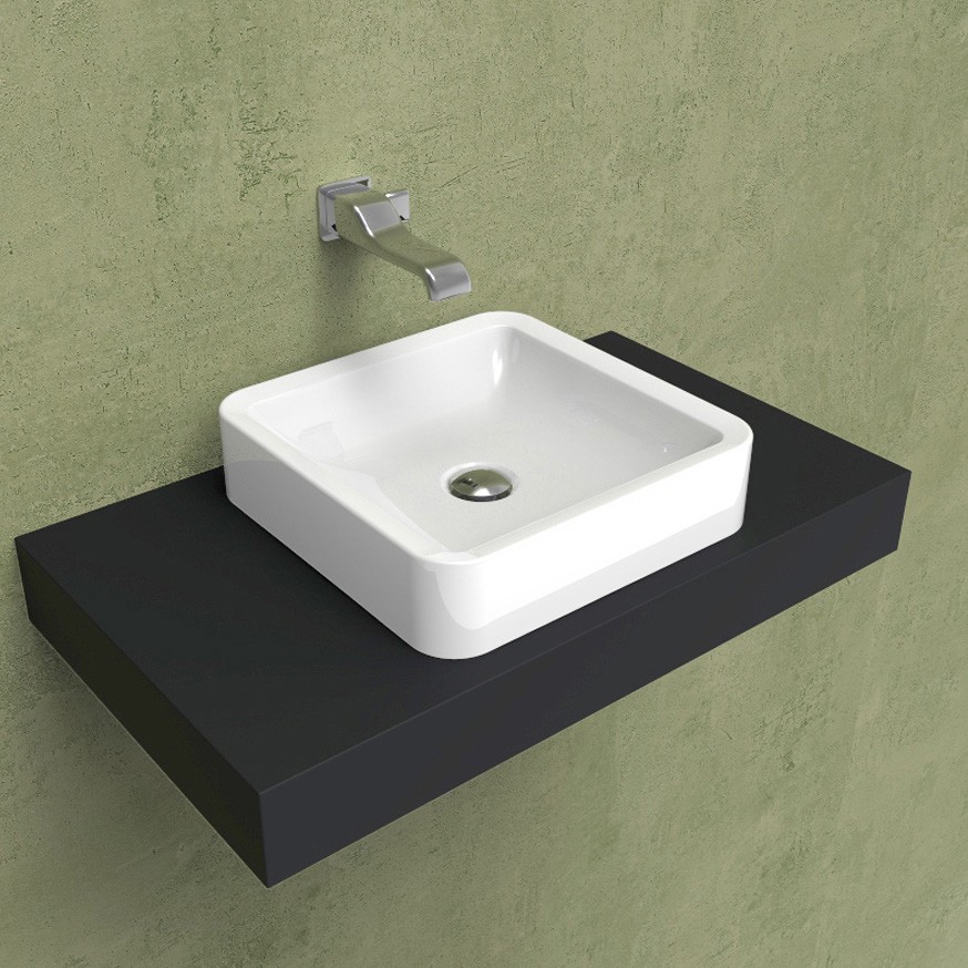 Изображение Накладная раковина Flaminia Nile 40 NL40A 40х40х10 см