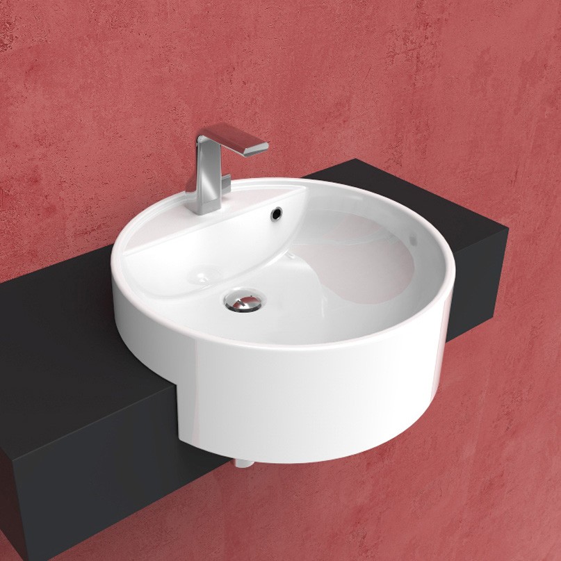 Изображение Полувстраиваемая раковина Flaminia Twin Set 52 52,5х52,5х10 см