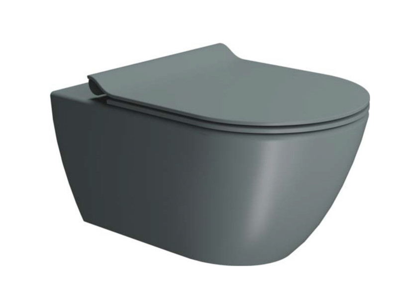 Изображение Унитаз подвесной GSI PURA 881504 Swirlflush, для крепежа FISR2, Agave Opaco