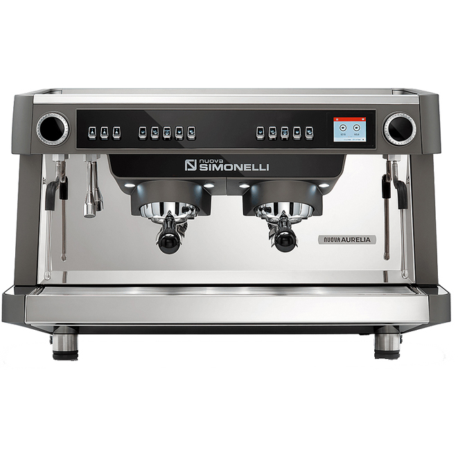 Кофемашина Nuova Aurelia VOL XT 2Gr 220V metallic grey+PID+high groups+LED+ Group Display+Double wall steam wand+ E-milk technology