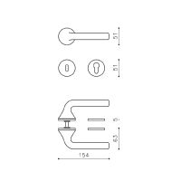 Ручка Olivari Basel L M275B схема