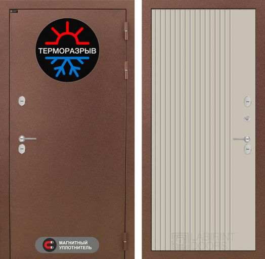 Входная дверь Лабиринт Термомагнит - 29 Капучино с терморазрывом