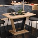 Стол обеденный «Гавана» Тип 1 Дуб Крафт золотой, Черный