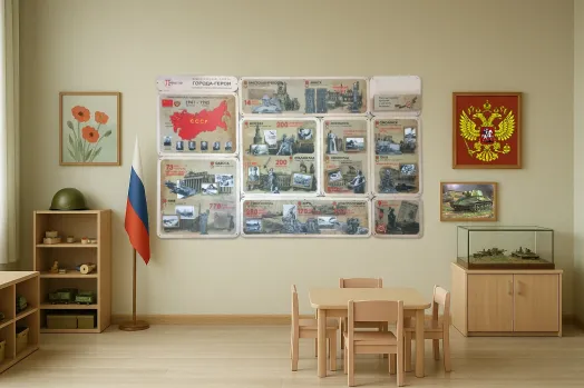 Дидактическая панель Города - Герои