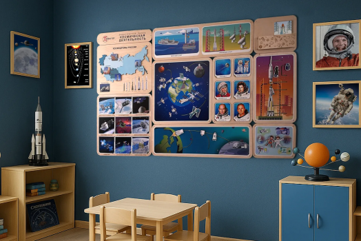 Дидактическая панель Космическая деятельность