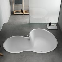 Овальная встраиваемая ванна Agape DR AVAS1089ZE 183,5x136,5 см схема 1
