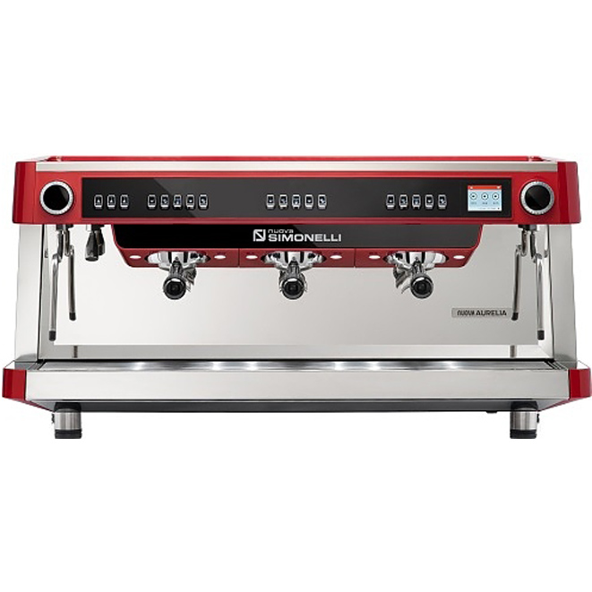 Кофемашина автоматическая Nuova Aurelia VOL XT 3Gr V 380 V red+PID+high groups+LED+Group Display