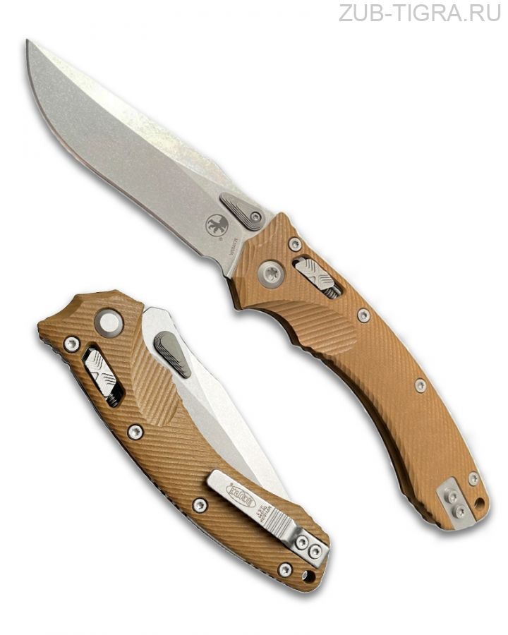 Нож Microtech Amphibian Ram-Lok S/E Fluted Tan