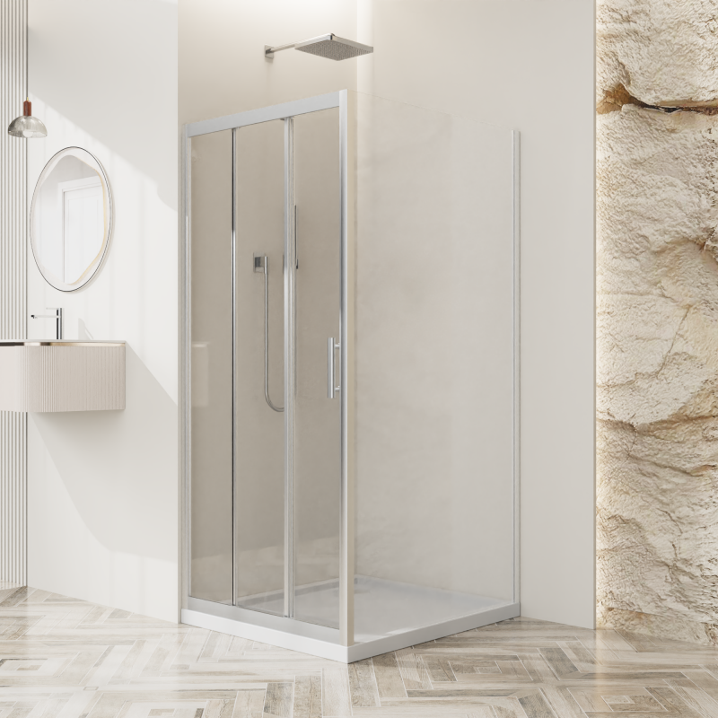 Душевой уголок BelBagno UNO-195-AHF-31-120/80-C-Cr