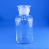 Склянка (штанглас) Labdevices, 2500 мл, светлое стекло, с притёртой пробкой, широкое горло