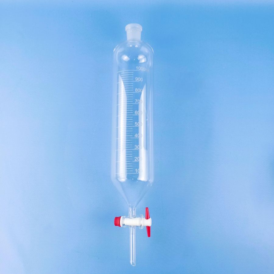 Воронка делительная цилиндрическая Labdevices ВД-1-1000, 1000 мл, с фторопластовым краном