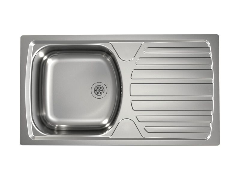 Изображение Мойка для кухни Alveus BASIC 170 NEW в комплекте с сифоном 78х43,5 см