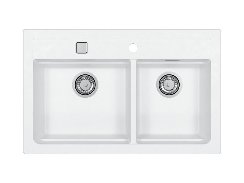 Изображение Мойка для кухни Alveus GRANITAL ATROX 50 в комплекте с сифоном 79х50х19,5 см