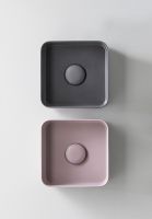 Накладная раковина Cielo Shui Comfort MILAQ квадратная 25х25 схема 4