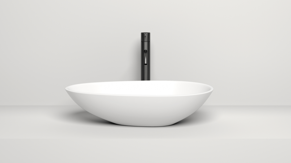 Белая раковина для ванной комнаты Salini Paola овальная 58x35 см 1101101G ФОТО