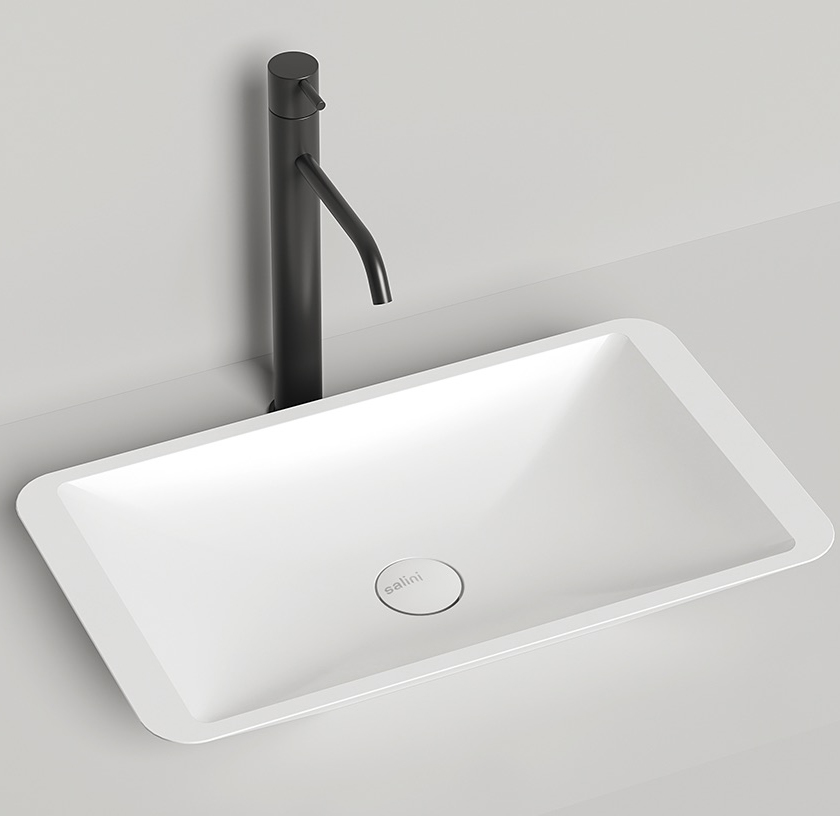 Изображение Белая прямоугольная раковина Salini Callista 107 58х35 1101107G