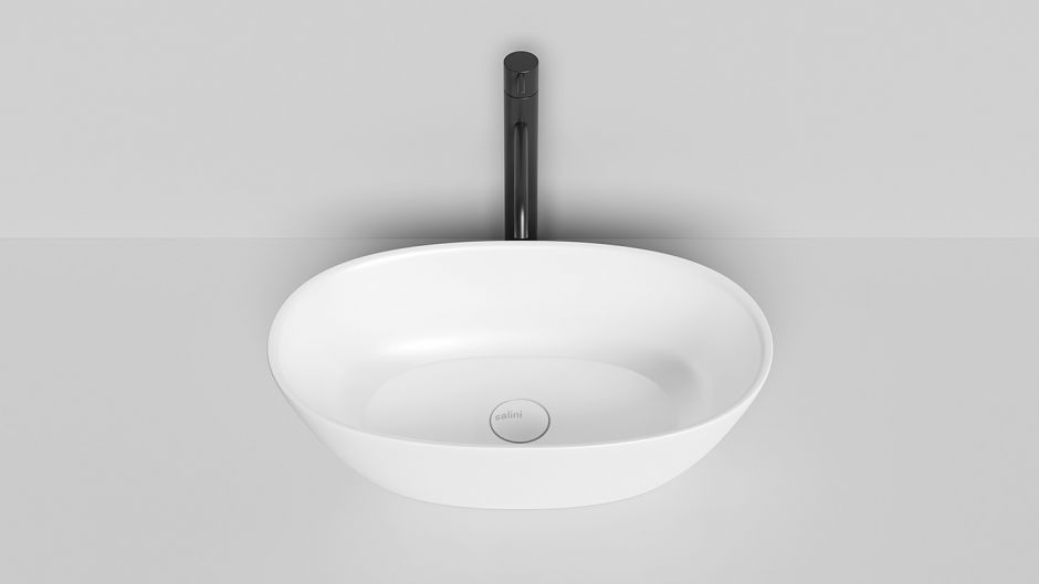 Белая овальная раковина Salini Sofia накладная 56х34 ФОТО