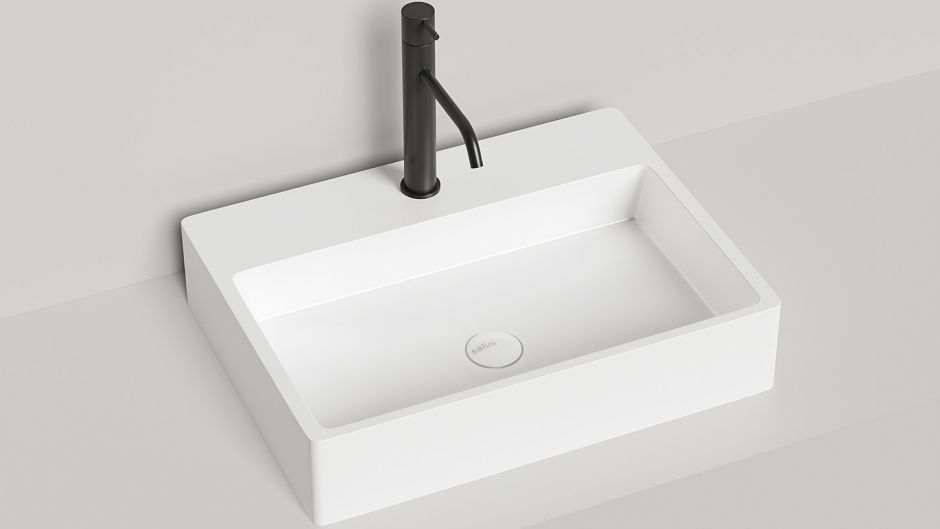 Белая накладная раковина Salini Ottavia 60х45 ФОТО