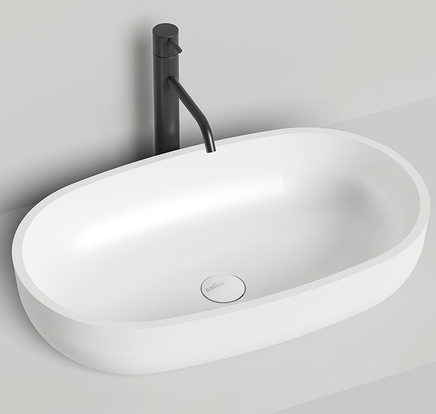 Изображение Белая овальная раковина Salini Gloria 305 64x39