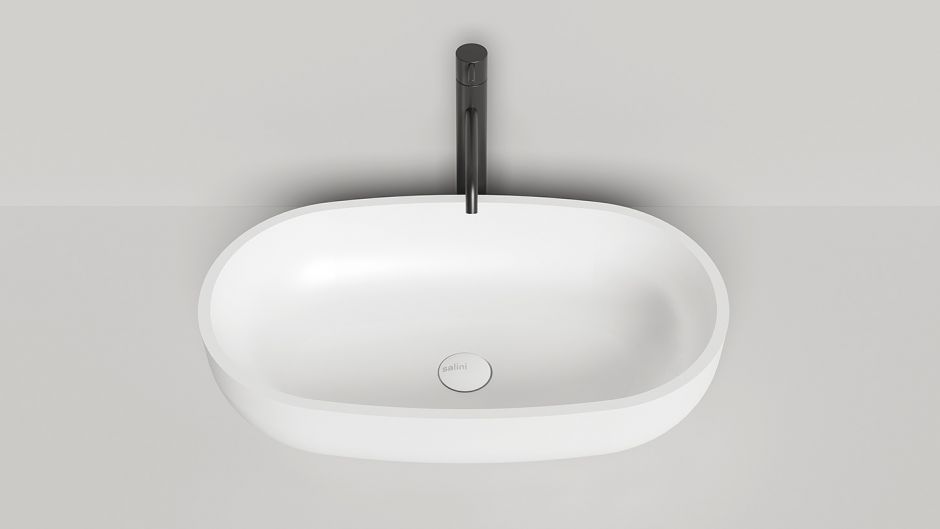Белая овальная раковина Salini Gloria 305 64x39 ФОТО