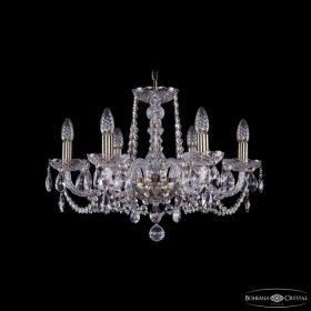 Люстра Хрустальная BOHEMIА IVЕLЕ CRYSTAL 1402/6/195 PA Патина, Стекло / Богемия Ивеле Кристалл