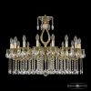 Люстра Бронзовая BOHEMIA IVELЕ CRYSTAL 72302/16/300 A GB Золото Черненое, Латунь / Богемия Ивеле Кристалл