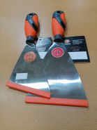 Шпатель венецианский,скошенный,с закруглёнными краями,нержавеющая сталь."Pavan" (Паван), Италия