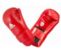 Перчатки полуконтакт ADIDAS WAKO Kickboxing Semi Contact Gloves красные XL,  артикул adiWAKOG3