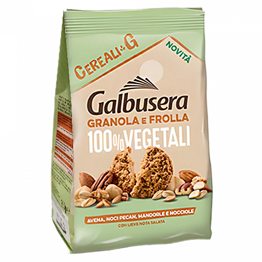 Печенье злаковое с орехами, Galbusera, 300 г Granola FRUTTA SECCA 300 g