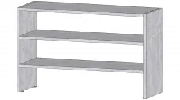 Секция для обуви (ш800*г290*в500мм) Цемент светлый